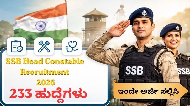 SSB Head Constable Recruitment 2026