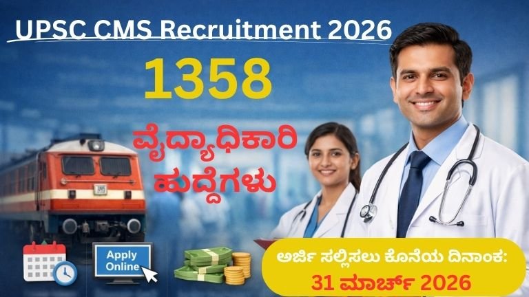 UPSC CMS Recruitment 2026