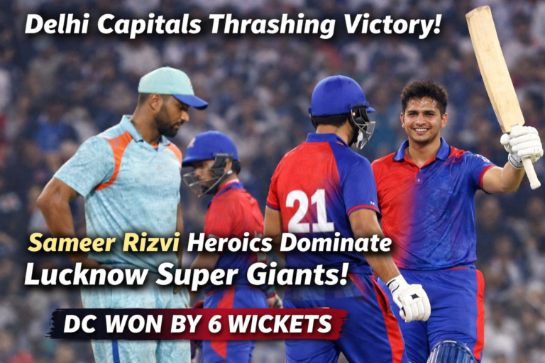 Delhi Capitals ಭರ್ಜರಿ ಗೆಲುವು: