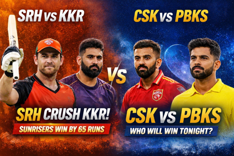 SRH ಭರ್ಜರಿ ಜಯ! KKR ಕುಸಿತ
