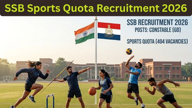 SSB Sports Quota Recruitment 2026